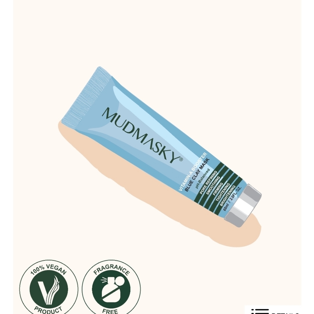 Mudmasky Vitamin-A Booster Blue Clay Mask